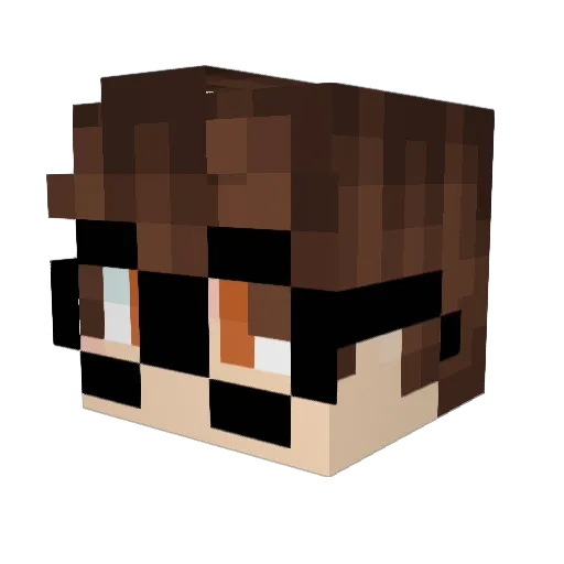 DRINMC Minecraft avatar head, 3D render