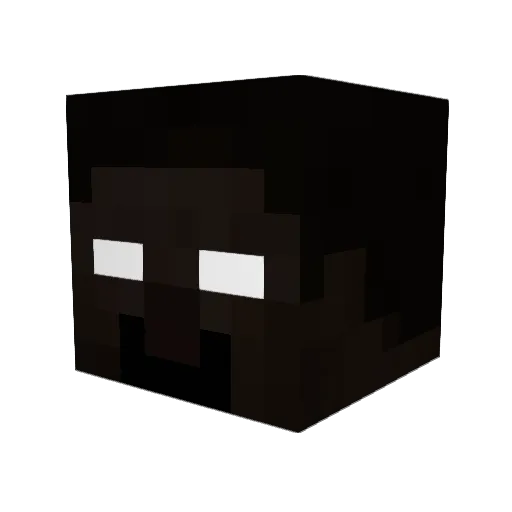 DRIR_ofc Minecraft avatar head, 3D render
