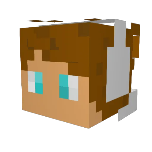 DRKDesigns Minecraft avatar head, 3D render