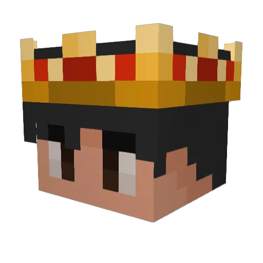 DRLevy Minecraft avatar head, 3D render