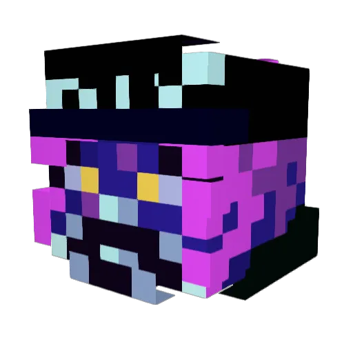 DROXZERO Minecraft avatar head, 3D render