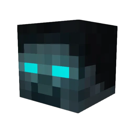 DRZ9_ Minecraft avatar head, 3D render
