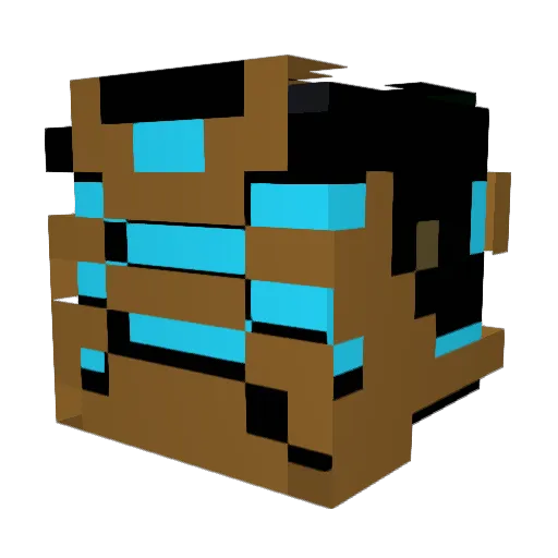 DR_Bloctavious Minecraft avatar head, 3D render