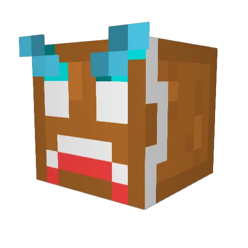 DR_DAVEinho Minecraft avatar head, 3D render