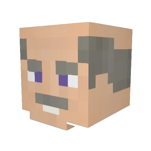DR_PH1LL Minecraft avatar head, 3D render