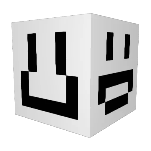 DRarity Minecraft avatar head, 3D render