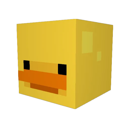 DRbaabaa Minecraft avatar head, 3D render