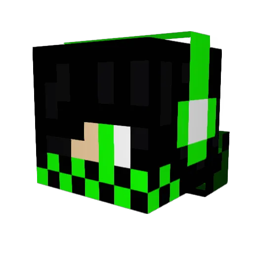 DRcreeper1122 Minecraft avatar head, 3D render