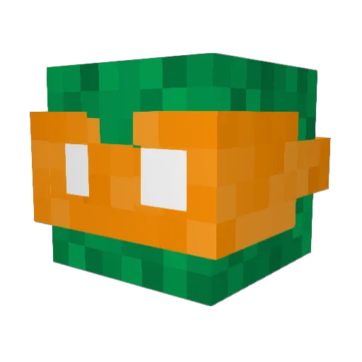 DReBiloli Minecraft avatar head, 3D render