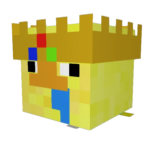 DRnabinho Minecraft avatar head, 3D render