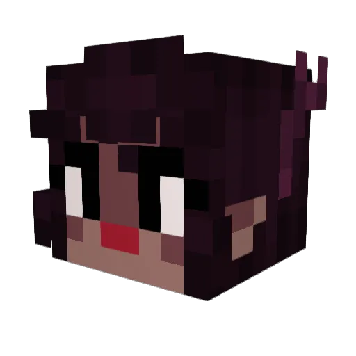 DRoZDvi Minecraft avatar head, 3D render