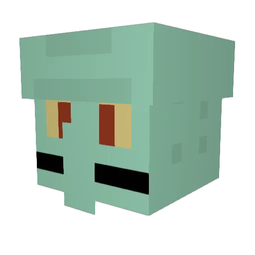 DRoseFan23 Minecraft avatar head, 3D render