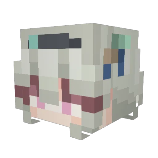 DRpalominio Minecraft avatar head, 3D render