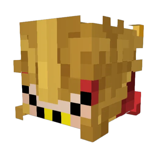 DS3main Minecraft avatar head, 3D render