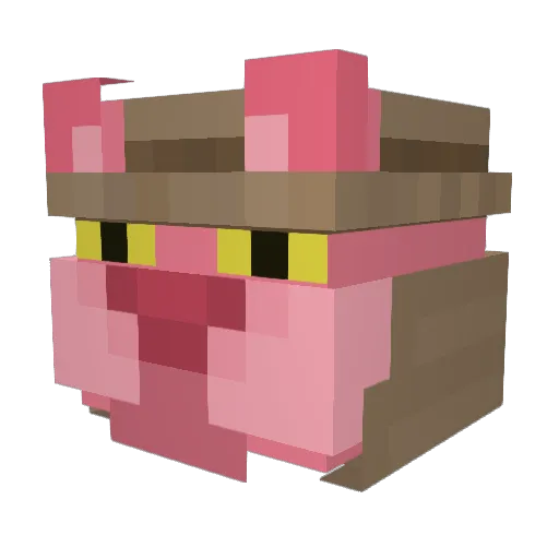 DS659 Minecraft avatar head, 3D render