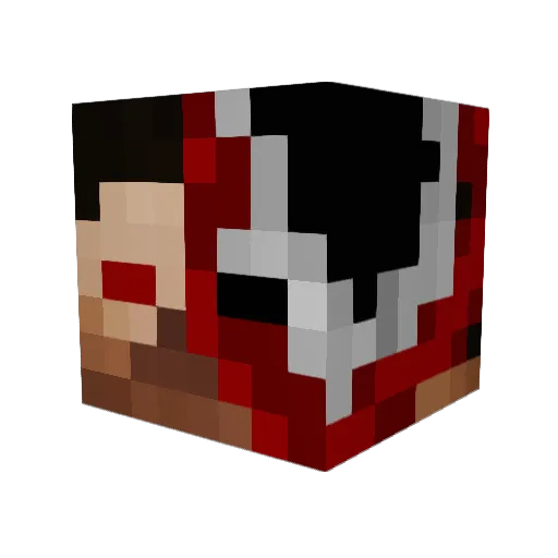 DSAQZ666 Minecraft avatar head, 3D render
