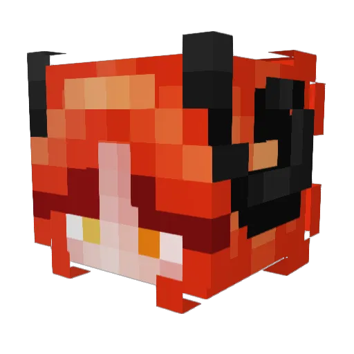 DSBStarla Minecraft avatar head, 3D render