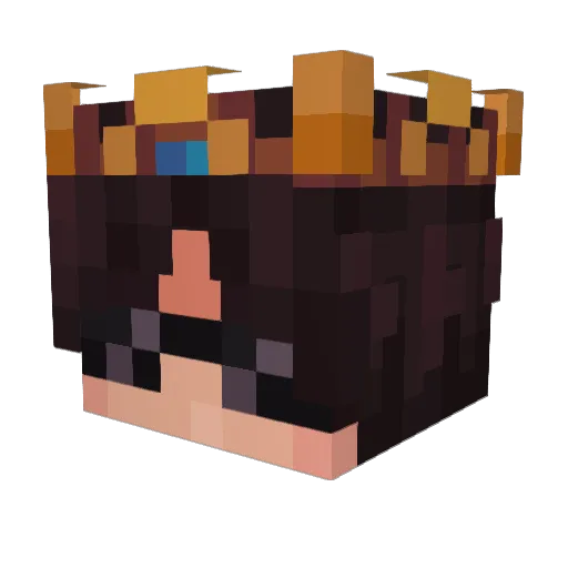 DSCrafter Minecraft avatar head, 3D render