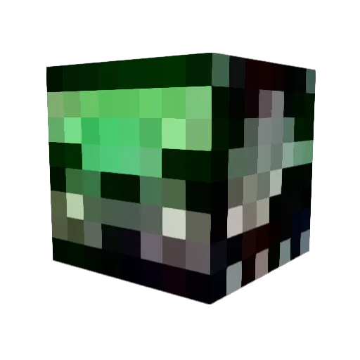 DSI360 Minecraft avatar head, 3D render