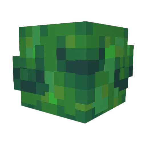 DSN0001 Minecraft avatar head, 3D render