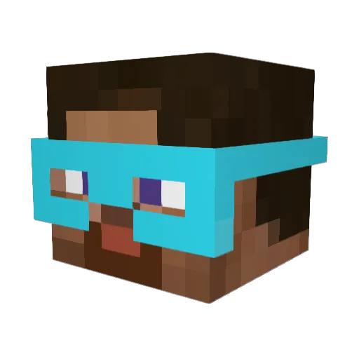 DSP5 Minecraft avatar head, 3D render