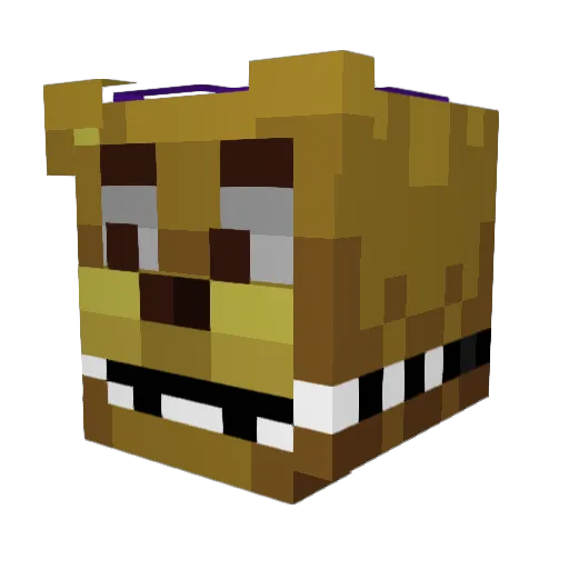 DST_Dog Minecraft avatar head, 3D render