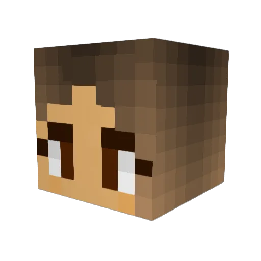 DSammo Minecraft avatar head, 3D render