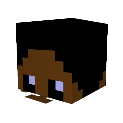 DT101 Minecraft avatar head, 3D render
