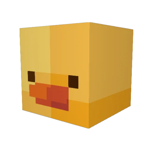 DT16484 Minecraft avatar head, 3D render