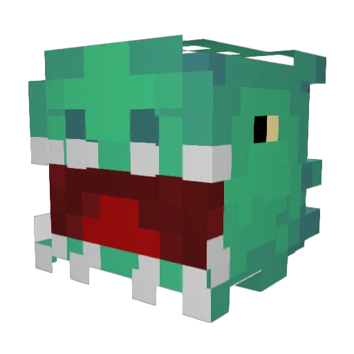 DT87 Minecraft avatar head, 3D render
