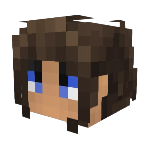 DTAP2001 Minecraft avatar head, 3D render
