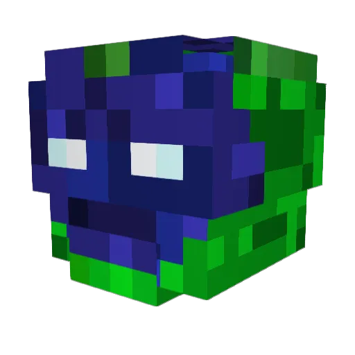 DTBJZL Minecraft avatar head, 3D render