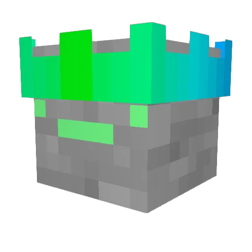 DTC5 Minecraft avatar head, 3D render