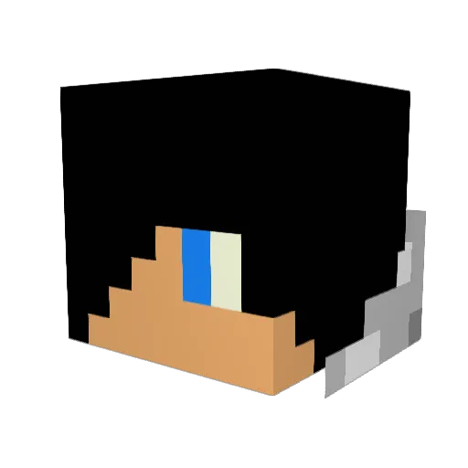 DTCluff Minecraft avatar head, 3D render