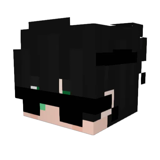 DTH_x Minecraft avatar head, 3D render