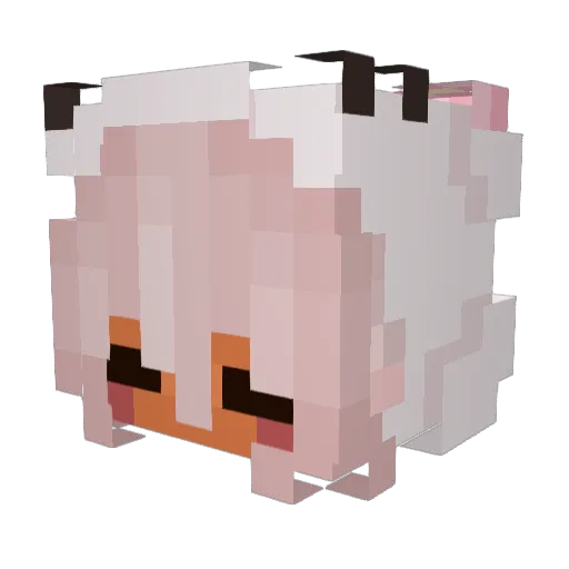 DTK7K Minecraft avatar head, 3D render