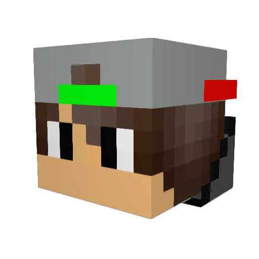 DTK_Schleicher Minecraft avatar head, 3D render
