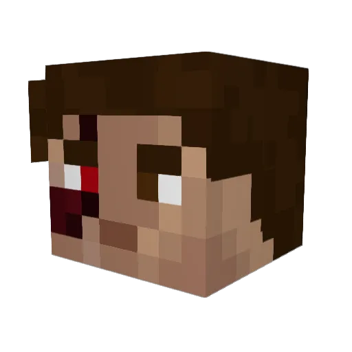 DTSKiller Minecraft avatar head, 3D render