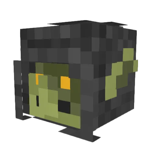 DT_Man20 Minecraft avatar head, 3D render