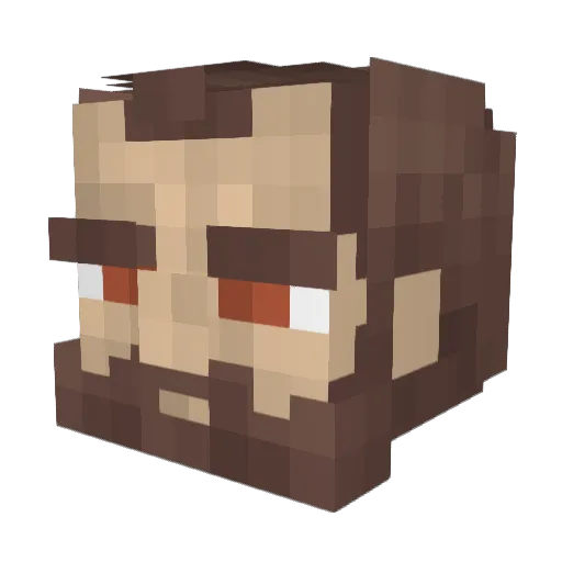 DT_Phoenx Minecraft avatar head, 3D render