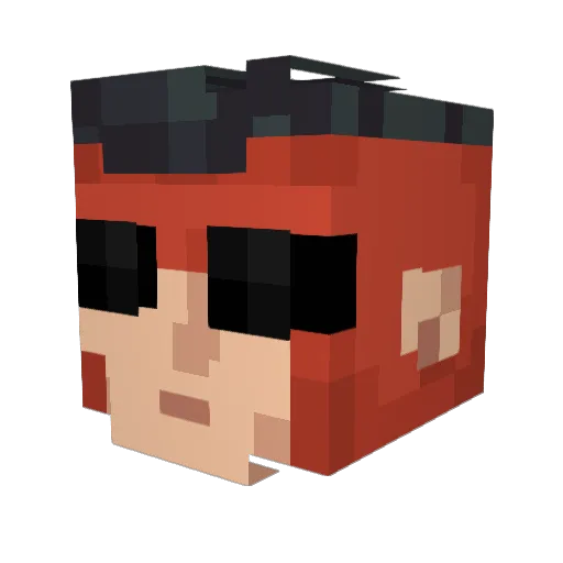 DT_gaming1978 Minecraft avatar head, 3D render