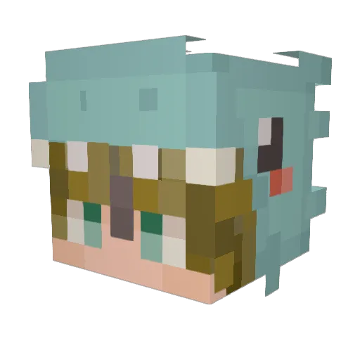 DTaylo Minecraft avatar head, 3D render