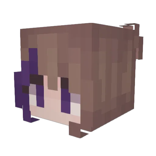 DTblossom Minecraft avatar head, 3D render