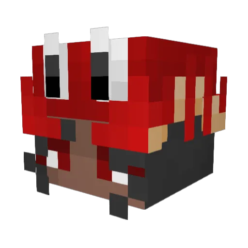 DTheLegend Minecraft avatar head, 3D render