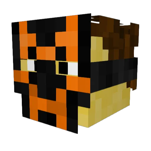 DTorias_ Minecraft avatar head, 3D render