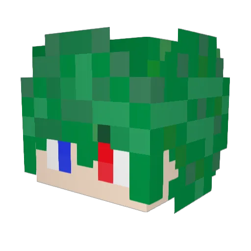 DTsmoky Minecraft avatar head, 3D render