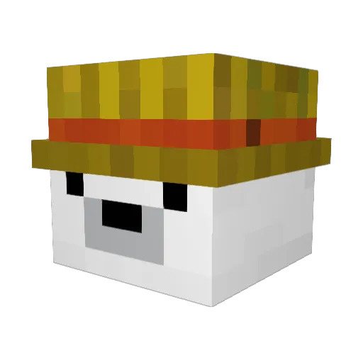 DUBBLE354 Minecraft avatar head, 3D render