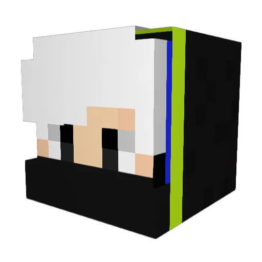 DUBSTER1921 Minecraft avatar head, 3D render