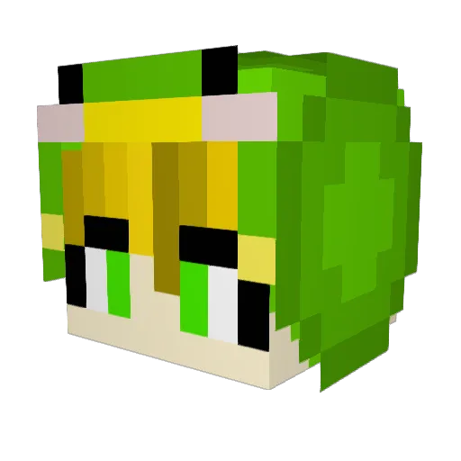 DUCKLAON Minecraft avatar head, 3D render