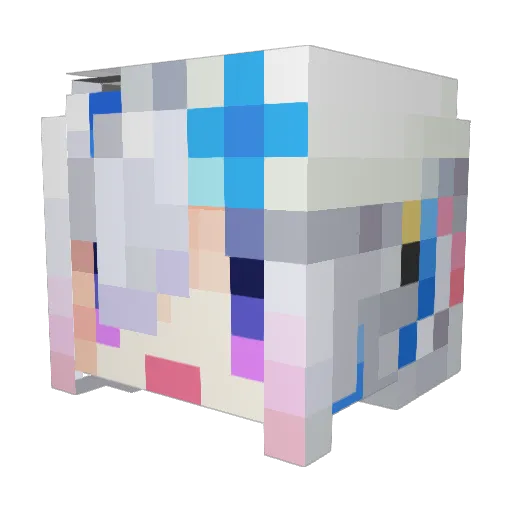 DUGAN39 Minecraft avatar head, 3D render